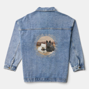 Chaqueta Vaquera Terrier escocés con Westie