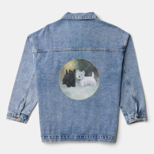 Chaqueta Vaquera Terrier escocés con Westie