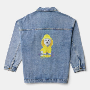 Chaqueta Vaquera Terrier West Highland Blanco Impermeable Sou'weste