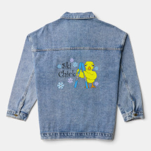 Chaqueta Vaquera Texto de mecha de esquí