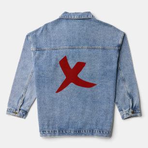 Chaqueta Vaquera Texto de signo incorrecto