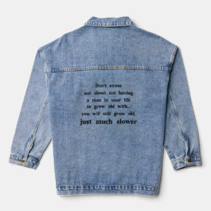 Chaqueta Vaquera Texto divertido sobre mujeres y hombres.