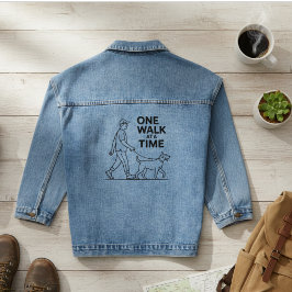 Chaqueta Vaquera The Mindful Walk - Dog Lover Aesthetic Shirt
