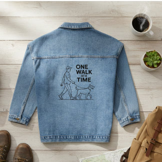 Chaqueta Vaquera The Mindful Walk - Dog Lover Aesthetic Shirt