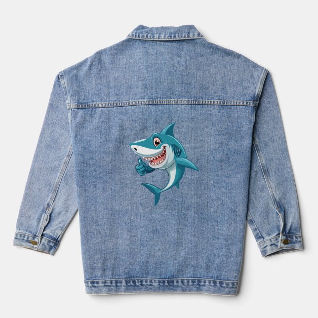 Chaqueta Vaquera Tiburón lindo (Reverso )