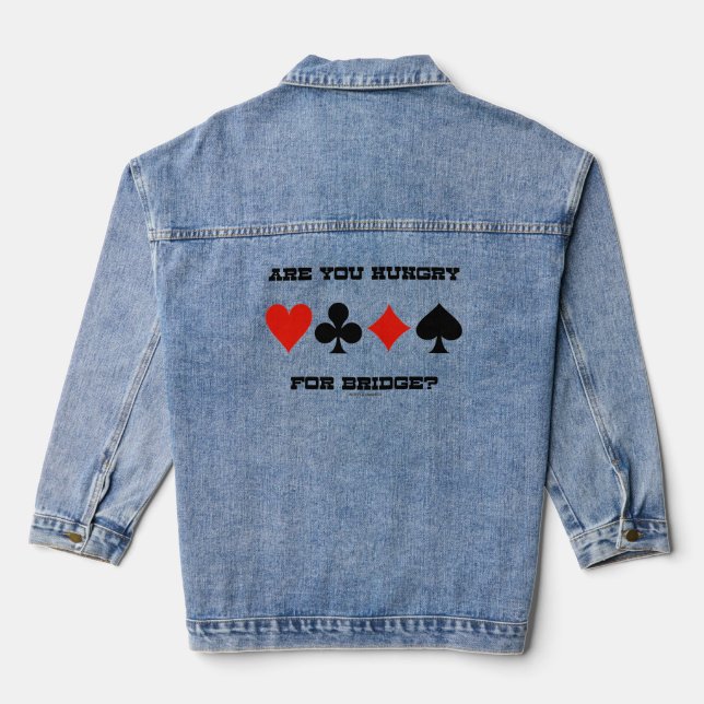 Chaqueta Vaquera ¿Tienes Hambre De Puente? Cuatro conjuntos de tarj (Reverso )
