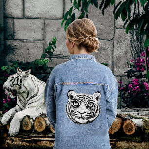 Chaqueta Vaquera Tigre Blanco Salvaje