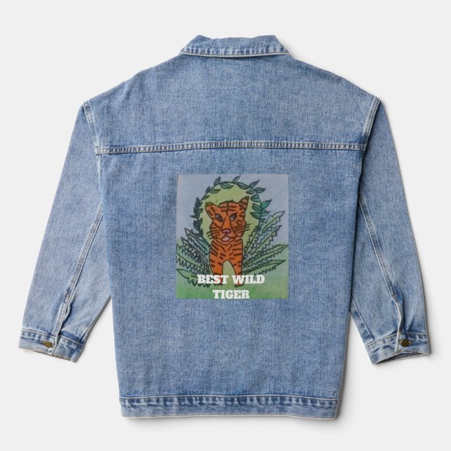 Chaqueta Vaquera Tigre salvaje (Reverso )