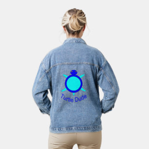 Chaqueta Vaquera Tío Tortuga Azul Brillante