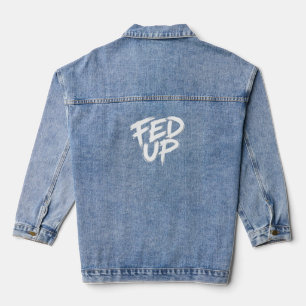 Chaqueta Vaquera Tipografía de grafiti harta