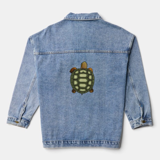 Chaqueta Vaquera Tortoise verde (Reverso )