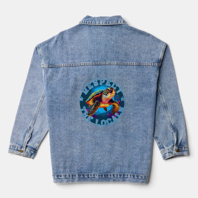 Chaqueta Vaquera ¡Tortuga 001 Shell Sí! (Reverso )