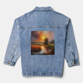Chaqueta Vaquera Total Eclipse Solar Country Meadow Añadir texto 20