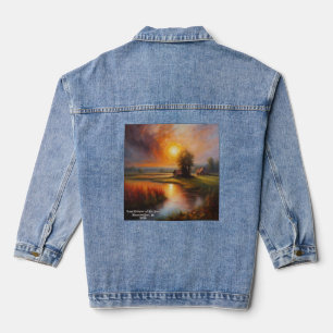 Chaqueta Vaquera Total Eclipse Solar Country Meadow Añadir texto 20