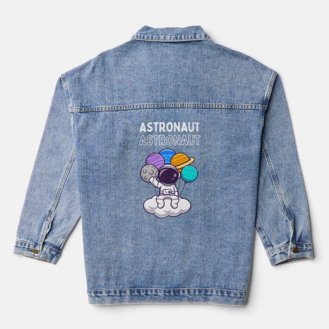 Chaqueta Vaquera Traje de bebé astronauta (Reverso )