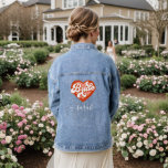 Chaqueta Vaquera Tribu de novias Babe T-Shirt Bachelorette Corazón<br><div class="desc">Tribu de novias Babe T-Shirt Bachelorette Corazón Retro Denim Jacket</div>