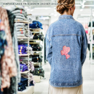 Chaqueta Vaquera Trío de encaje vintage