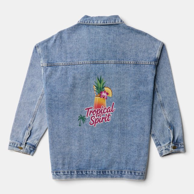 Chaqueta Vaquera Tropical Dreams (Reverso )