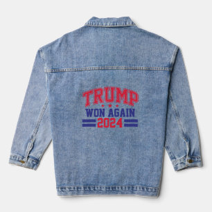 Chaqueta Vaquera Trump ganó de nuevo 2024