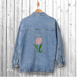 Chaqueta Vaquera Tulip Floral rosa