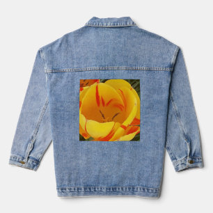 Chaqueta Vaquera Tulipanes amarillos de primavera