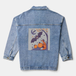 Chaqueta Vaquera Tumblers de Halloween lindos y acogedores con murc