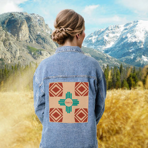 Chaqueta Vaquera Turquoise Zia Tribal Brown Tan