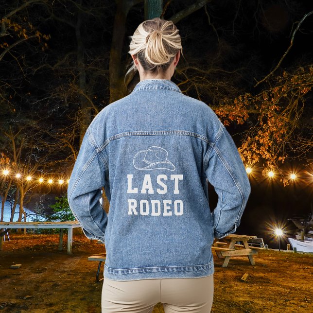 Chaqueta Vaquera Última ducha de novia en rodeo Bachelorette Denim  (Subido por el creador)