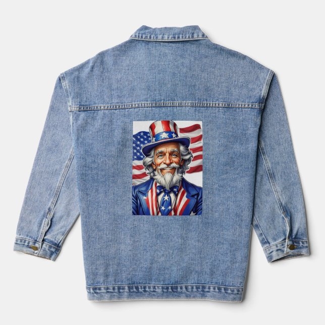 Chaqueta Vaquera Uncle Sam USA (Reverso )