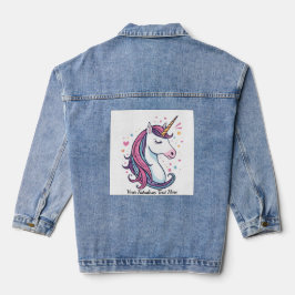 Chaqueta Vaquera Unicornio de Moda Personalizable Regalo de Moda Má