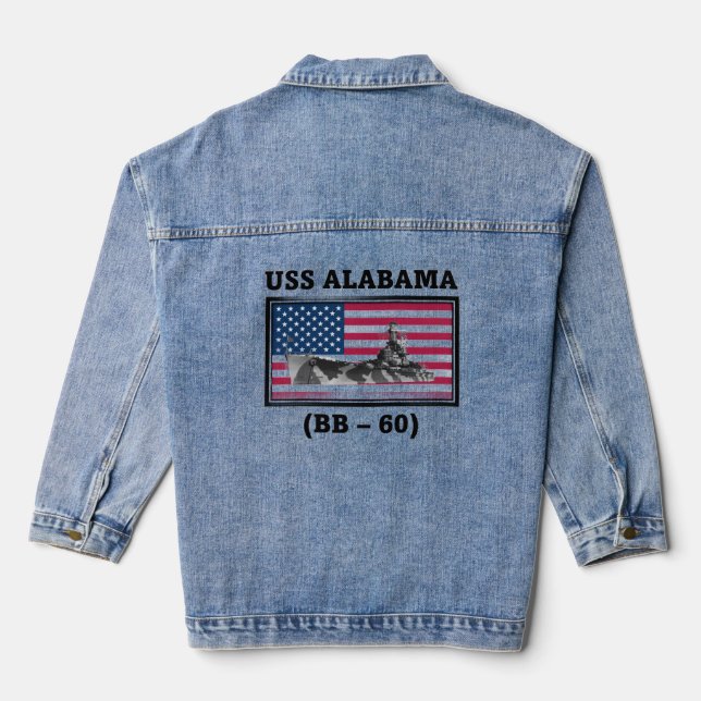 Chaqueta Vaquera USS Alabama (BB-60) (Reverso )