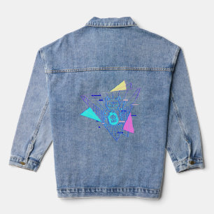 Chaqueta Vaquera Vaporwave Japonés Maneki Neko Japan Estthetic Syn