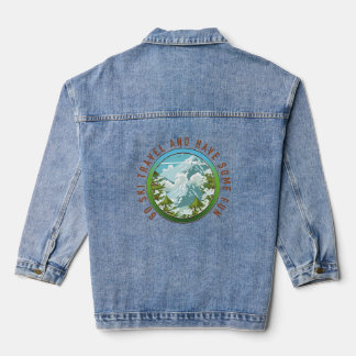 Chaqueta Vaquera Ve a viajar en Ski y disfruta del logo de tu viaje