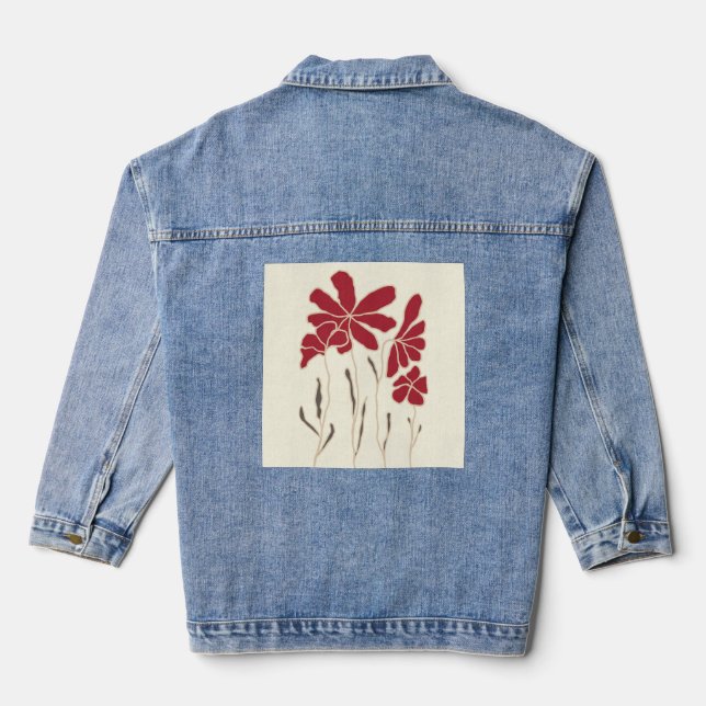 Chaqueta Vaquera "Vector de voz abstracto Tee" (Reverso )