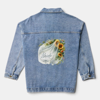 Chaqueta Vaquera Velo de novia Girasol Denim Jacket