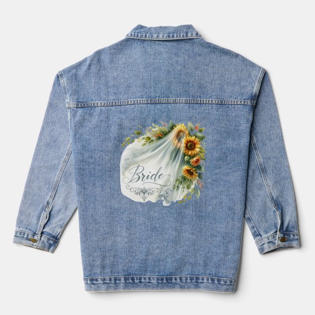 Chaqueta Vaquera Velo de novia Girasol Denim Jacket (Reverso )