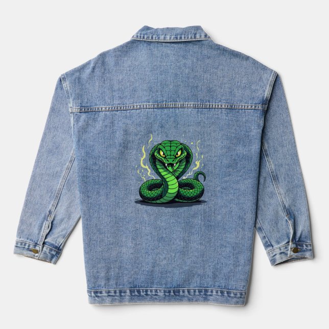 Chaqueta Vaquera Venomous Snake – Danger and Precision (Reverso )