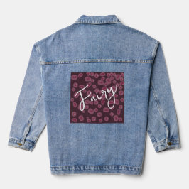 Chaqueta Vaquera Veste en Jean Femme "Fairy" – Motif Artistique Fée