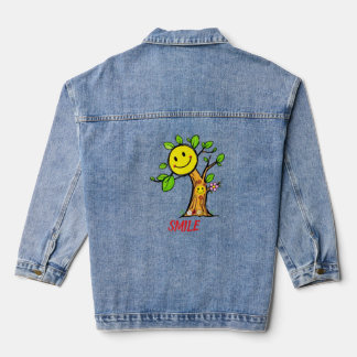 Chaqueta Vaquera Vibes positivas del "árbol de sonrisas"