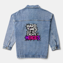 Chaqueta Vaquera Vibrant Gradient Typographical Create Heroes 