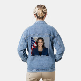 Chaqueta Vaquera Vice Presidente Kamala Harris Fotografía oficial M