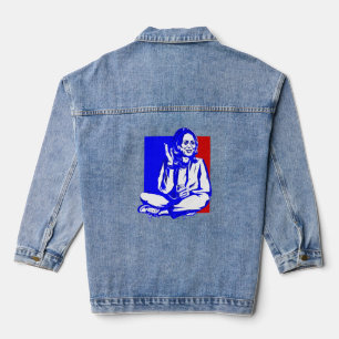 Chaqueta Vaquera vicepresidente kamala harris patriótico