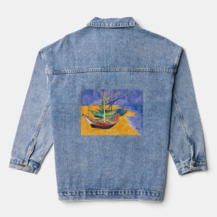 Chaqueta Vaquera Vincent van Gogh - Barcas de Pesca en la Playa