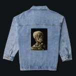 Chaqueta Vaquera Vincent van Gogh - Calavera con cigarrillo en llam<br><div class="desc">Cabeza de un Skeleton con un cigarrillo en llamas / Calavera con cigarrillo en llamas / Crane de squelette fumant une cigarrillo - Vincent van Gogh,  1885</div>