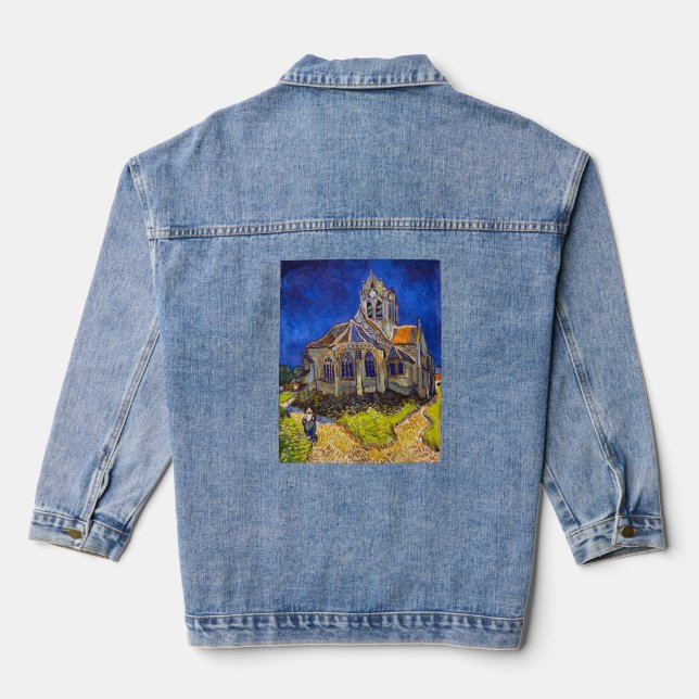 Chaqueta Vaquera Vincent van Gogh - La Iglesia de Auvers (Reverso )