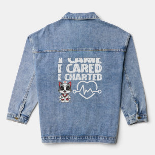 Chaqueta Vaquera Vine, Me Preocupaba, Charlé - Gato De Enfermería