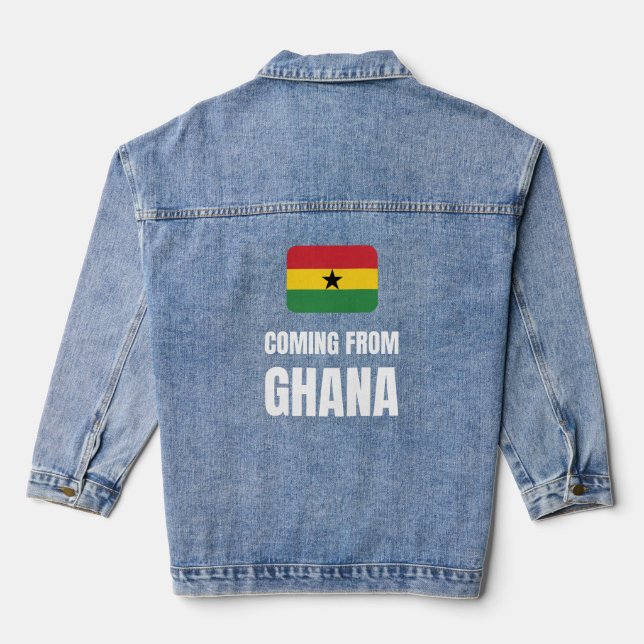 Chaqueta Vaquera Viniendo de Ghana (Reverso )