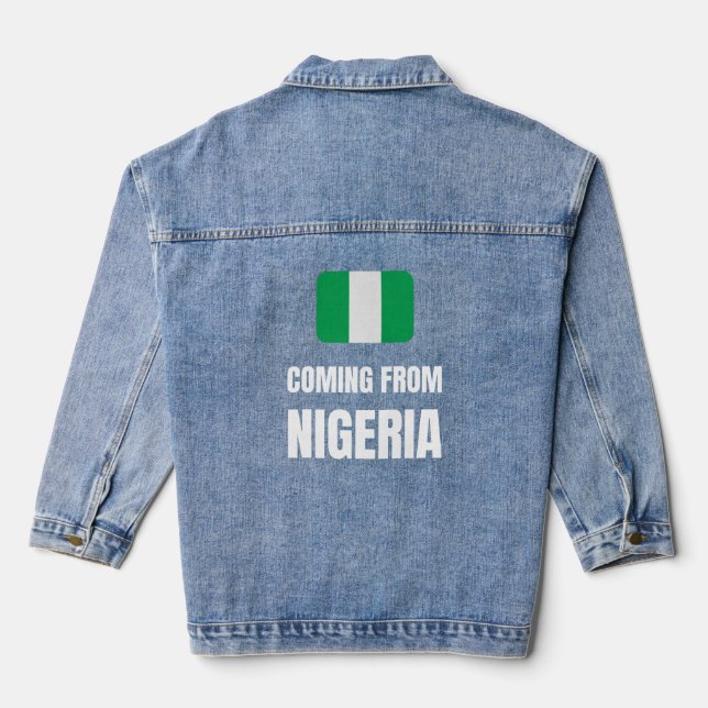 Chaqueta Vaquera Viniendo de Nigeria (Reverso )