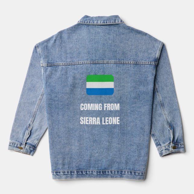 Chaqueta Vaquera Viniendo de Sierra Leona (Reverso )