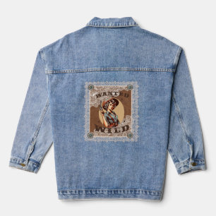 Chaqueta Vaquera Vintage Western Wanted and Wild Cowgirl